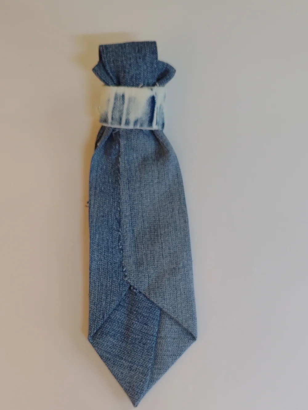 Hello Kitty Blue Denim Kids Tie with Pearls